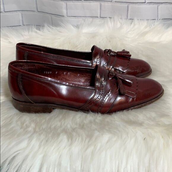 Mario‎ Bruni Brown Brogue Tassel Loafer Sz 9